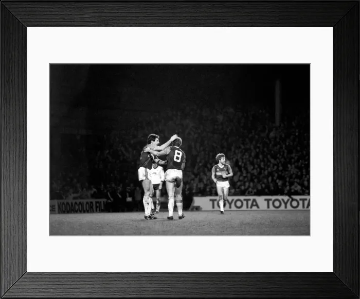 Framed Print : Division 1 football. West Ham United 3 v. Arsenal 1. December 1983 LF14-33-085 Framed Print : Division 1 football. West Ham United 3 v. Arsenal 1. December 1983 LF14-33-085
