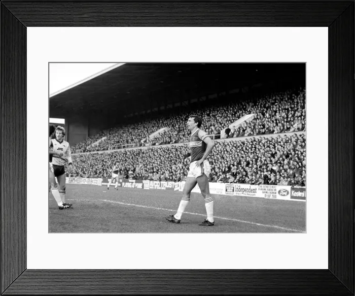 Framed Print : Division 1 football. West Ham United 3 v. Arsenal 1. December 1983 LF14-33-060 Framed Print : Division 1 football. West Ham United 3 v. Arsenal 1. December 1983 LF14-33-060
