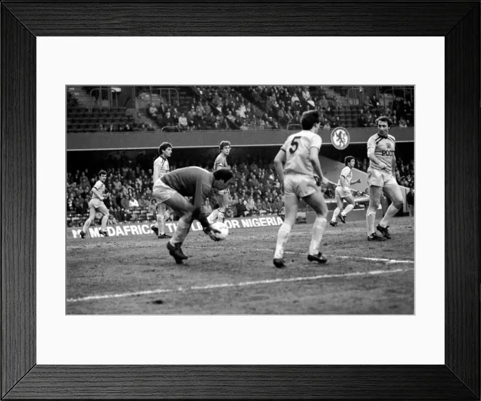Framed Print : Division 2 football. Chelsea 2 v. Burnley 1 December 1982 LF11-27-008 Framed Print : Division 2 football. Chelsea 2 v. Burnley 1 December 1982 LF11-27-008