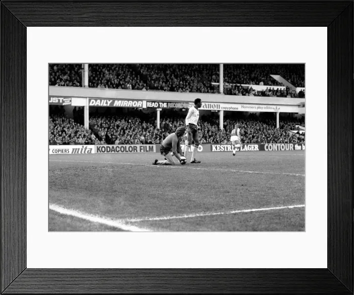 Framed Print : Division 1 football. West Ham United 3 v. Arsenal 1. December 1983 LF14-33-082