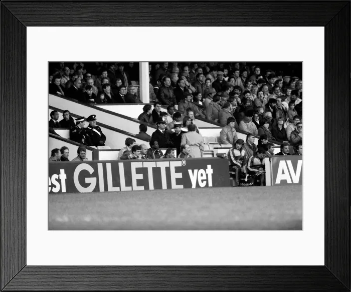 Framed Print : Division 1 football. West Ham United 3 v. Arsenal 1. December 1983 LF14-33-016 Framed Print : Division 1 football. West Ham United 3 v. Arsenal 1. December 1983 LF14-33-016