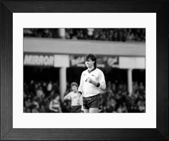 Framed Print : Division 1 football. West Ham United 3 v. Arsenal 1. Charlie Nicholas Framed Print : Division 1 football. West Ham United 3 v. Arsenal 1. Charlie Nicholas