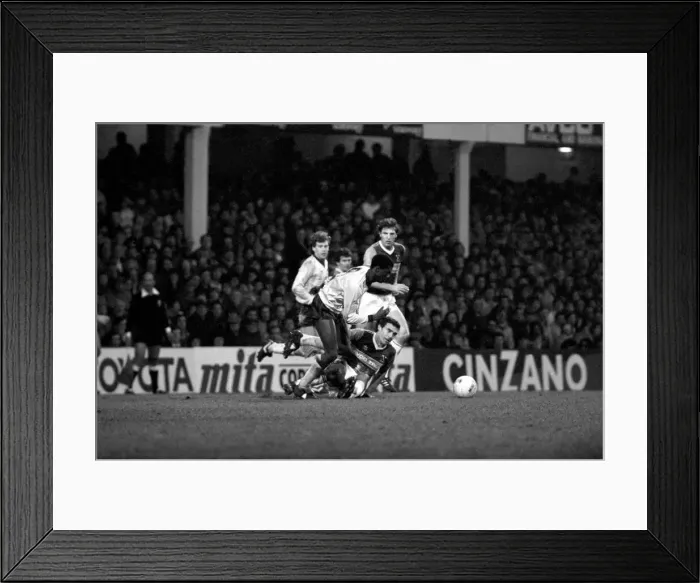 Framed Print : Division 1 football. West Ham United 3 v. Arsenal 1. December 1983 LF14-33-001