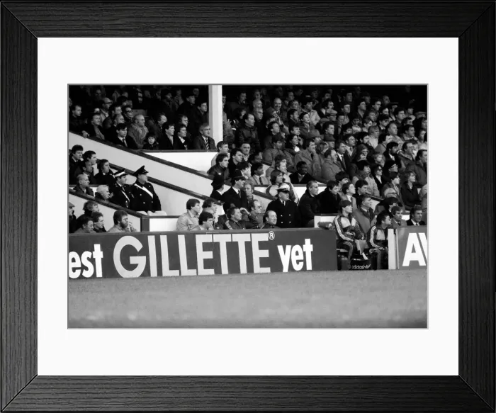 Framed Print : Division 1 football. West Ham United 3 v. Arsenal 1. December 1983 LF14-33-003 Framed Print : Division 1 football. West Ham United 3 v. Arsenal 1. December 1983 LF14-33-003