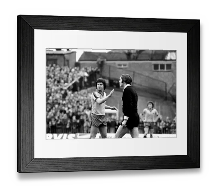 Framed Print : Watford 2 v. Chelsea 3. Division 2 football February 1980 LF01-23-058