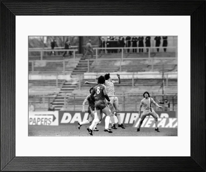 Framed Print : Chelsea 1 v. Cardiff 0. Division 2 football. March 1980 LF01-34-010