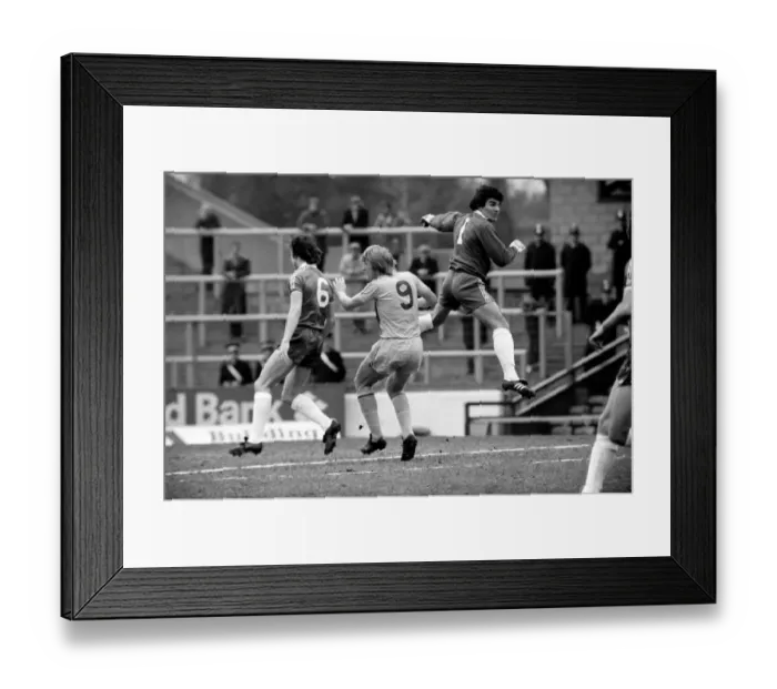 Framed Print : Chelsea 1 v. Cardiff 0. Division 2 football. March 1980 LF01-34-043