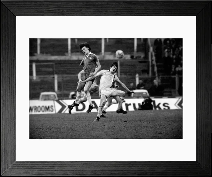 Framed Print : Chelsea 1 v. Cardiff 0. Division 2 football. March 1980 LF01-34-070 Framed Print : Chelsea 1 v. Cardiff 0. Division 2 football. March 1980 LF01-34-070