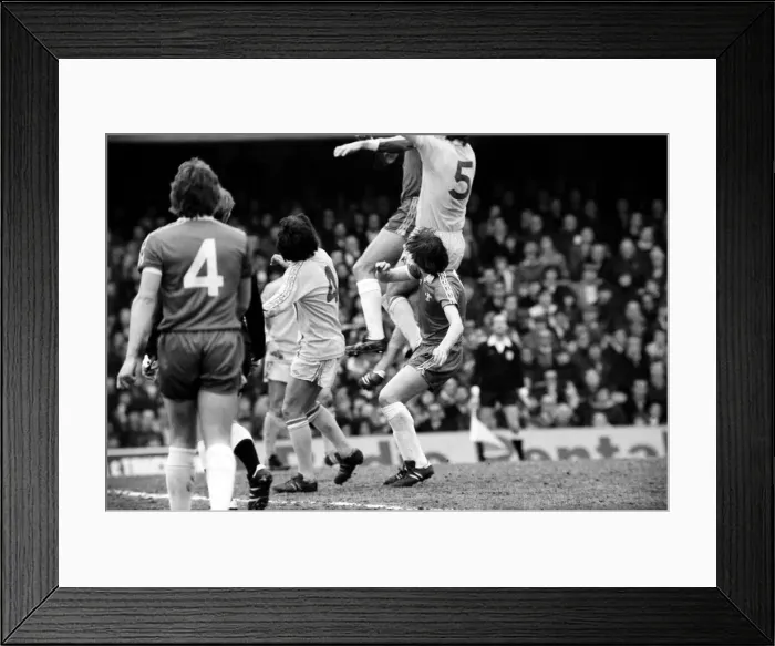 Framed Print : Chelsea 1 v. Cardiff 0. Division 2 football. March 1980 LF01-34-116 Framed Print : Chelsea 1 v. Cardiff 0. Division 2 football. March 1980 LF01-34-116