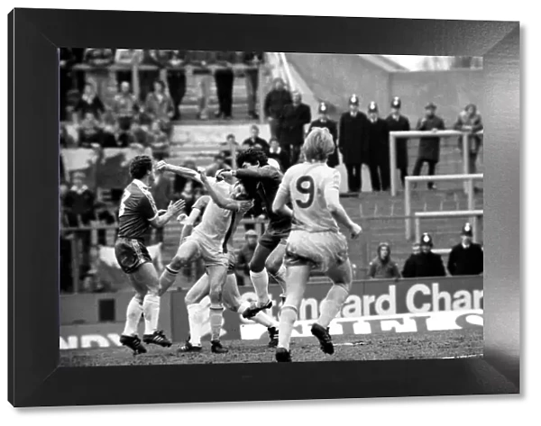 Chelsea 1 v. Cardiff 0. Division 2 football. March 1980 LF01-34-082