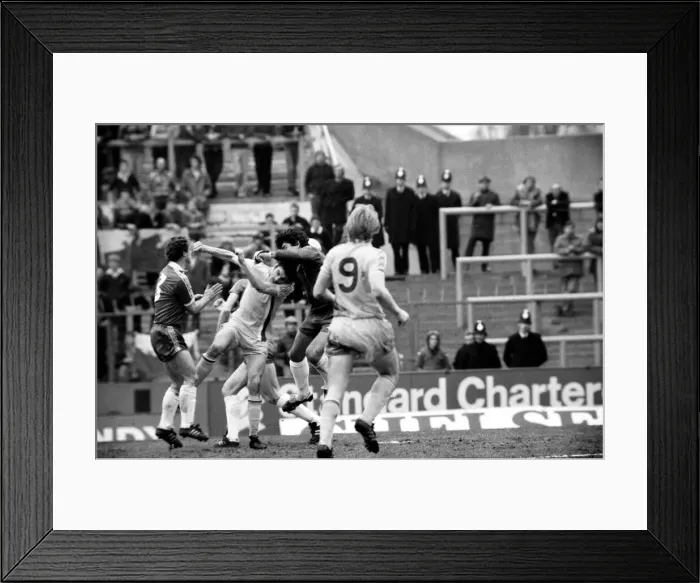 Framed Print : Chelsea 1 v. Cardiff 0. Division 2 football. March 1980 LF01-34-082
