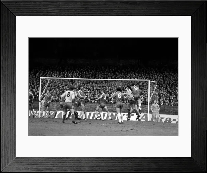 Framed Print : Watford 2 v. Chelsea 3. Division 2 football February 1980 LF01-23 Framed Print : Watford 2 v. Chelsea 3. Division 2 football February 1980 LF01-23