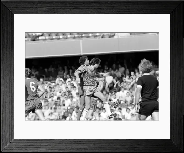 Framed Print : English League Division Two match at Stamford Bridge. Chelsea 1 v Leicester City 1