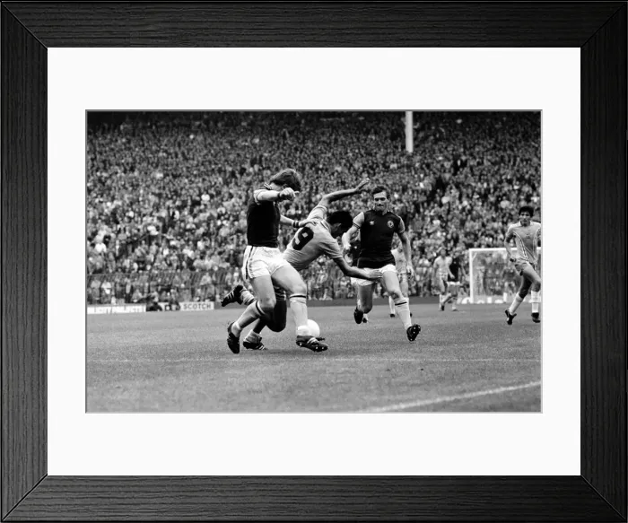 Framed Print : English League Division One match at Villa Park. Aston Villa 1 v Coventry City 0