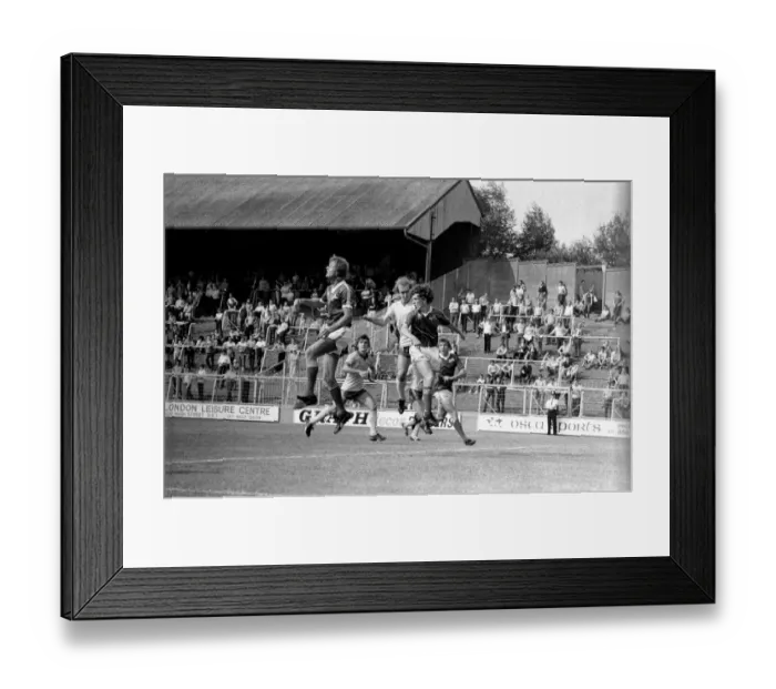 Framed Print : Pre-season friendly-Millwall v. Chelsea. August 1980 LF04-01-065
