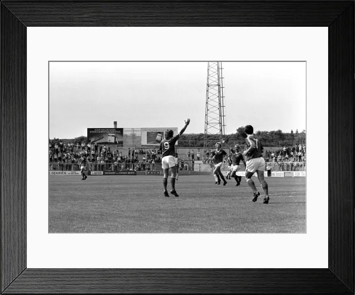 Framed Print : Pre-season friendly-Millwall v. Chelsea. August 1980 LF04-01-055