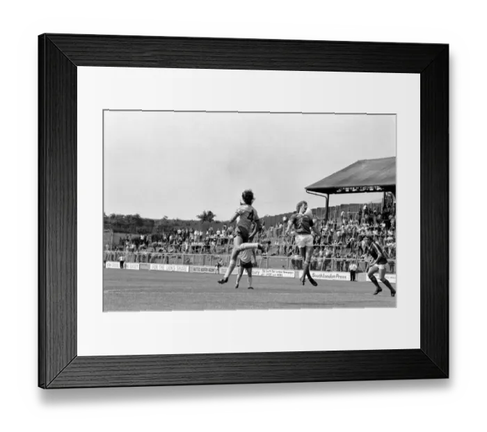 Framed Print : Pre-season friendly-Millwall v. Chelsea. August 1980 LF04-01-023