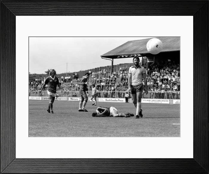 Framed Print : Pre-season friendly-Millwall v. Chelsea. August 1980 LF04-01-013