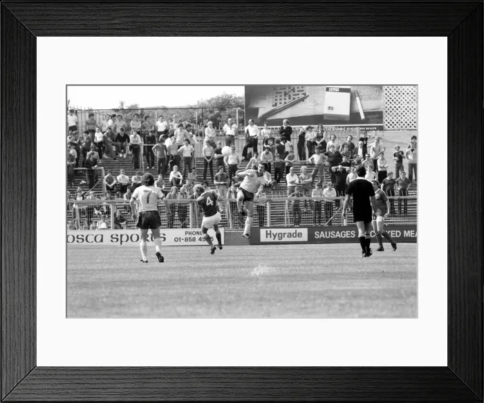Framed Print : Pre-season friendly-Millwall v. Chelsea. August 1980 LF04-01-044