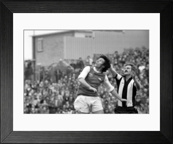 Framed Print : English Division 1 Football. Arsenal 1 v. West Bromwich Albion 1. April 1980 LF03-04-026