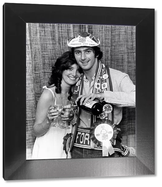Trevor Francis goal scorer with wife 1979 after European Cup Final victory over
