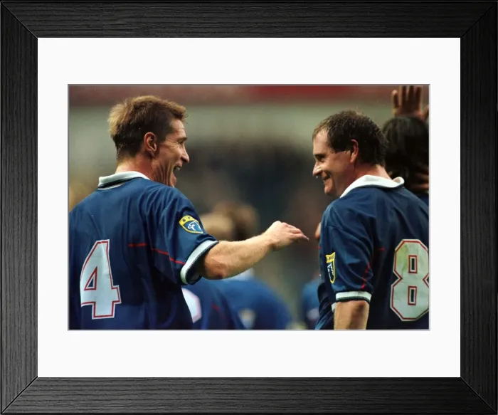 Framed Print : Rangers versus Dunfermline Athletic 18th october 1997 Scottish football premier laegue Framed Print : Rangers versus Dunfermline Athletic 18th october 1997 Scottish football premier laegue