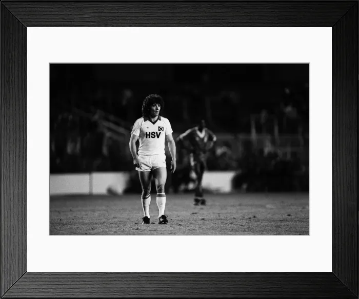 Framed Print : Kevin Keegan of SV Hamburg 1980 during European Cup Final in Madrid