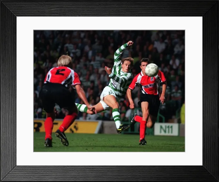 Framed Print : UEFA CUP Second Qualifying Match Second Leg at Parkhead August 1997 Celtic 6 v FC Tirol