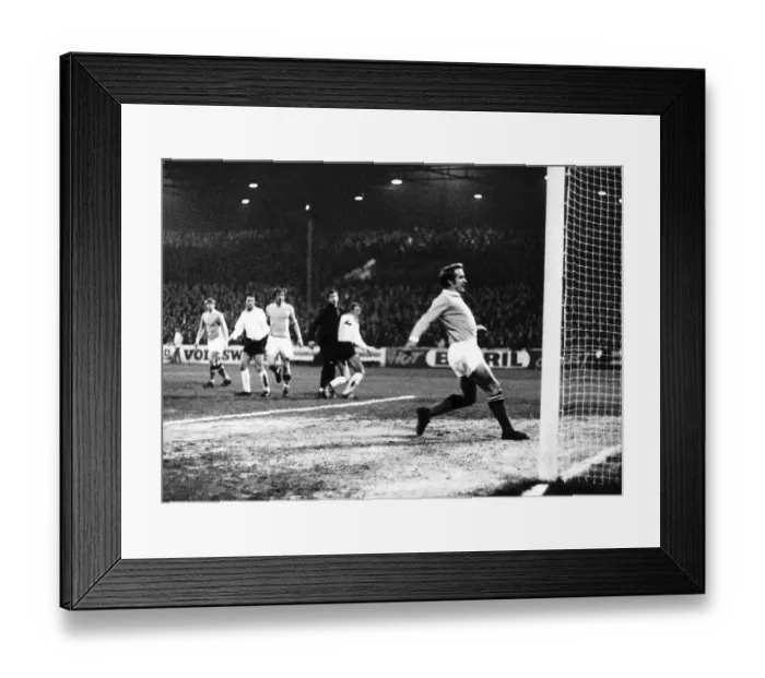 Framed Print : European Cup Winners Cup Second Round Second Leg match at Maine Road November 1969 Framed Print : European Cup Winners Cup Second Round Second Leg match at Maine Road November 1969