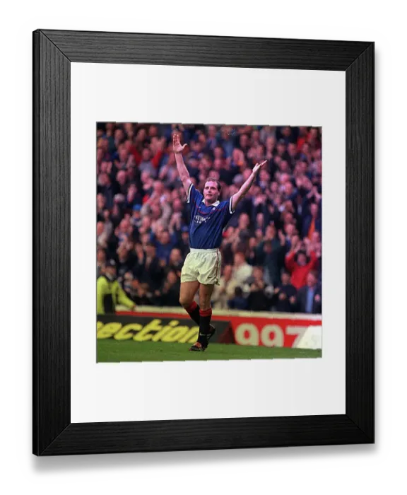 Framed Print : Rangers versus dunfermline athletic 18th october 1997 Scottish football premier league