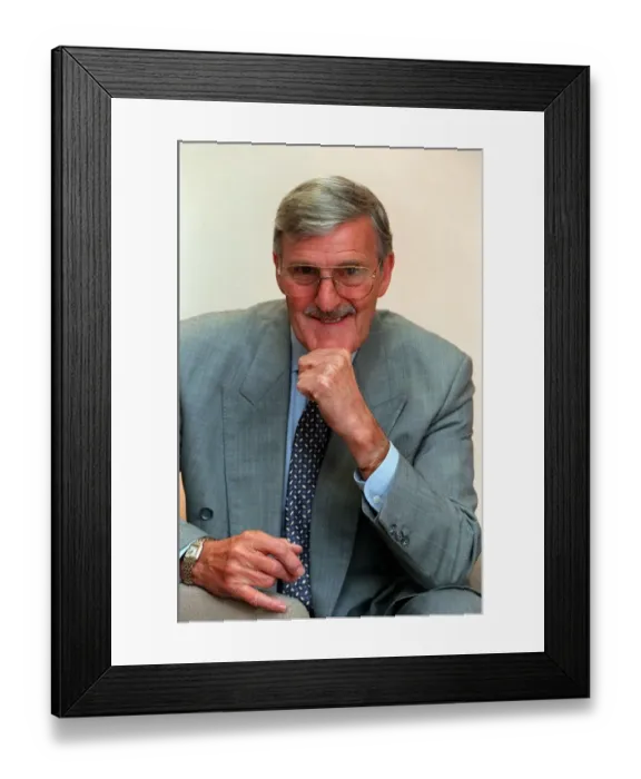 Framed Print : Jimmy Hill SKY TV Presenter September 1998 Football presenter A©mirrorpix