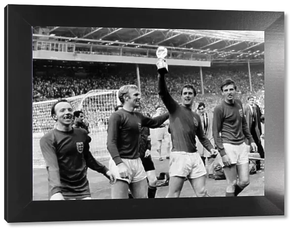 Nobby Stiles and Bobby Moore celebrate World Cup 1966 Nobby Stiles