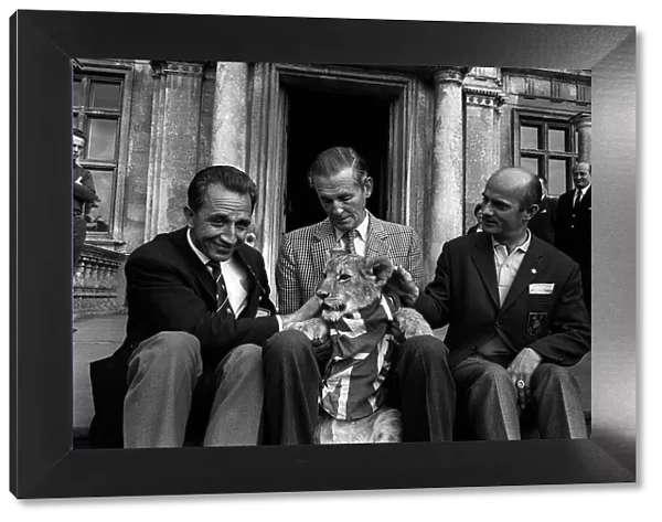World Cup England 1966 Gottfried Dienst LEFT Swiss World Cup Final Referee with Lord Bath