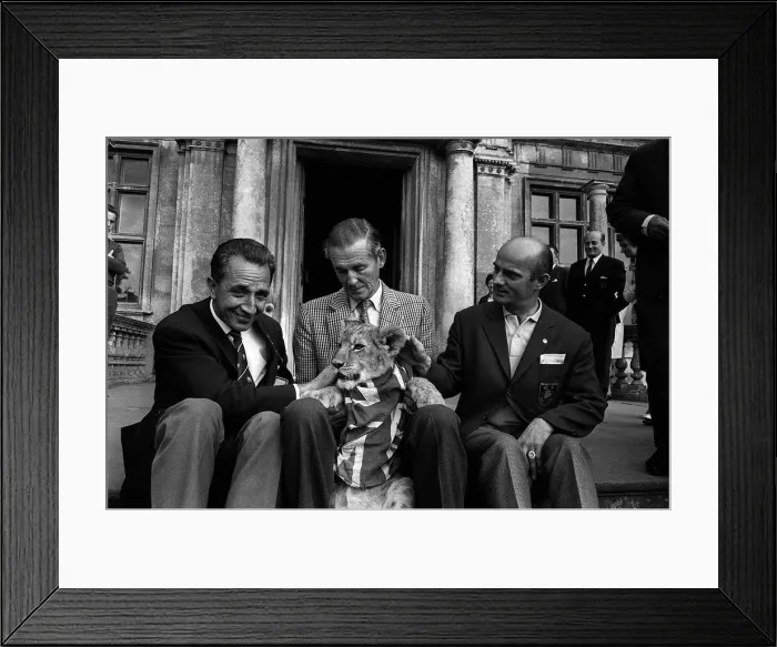 Framed Print : World Cup England 1966 Gottfried Dienst LEFT Swiss World Cup Final Referee with Lord Bath Framed Print : World Cup England 1966 Gottfried Dienst LEFT Swiss World Cup Final Referee with Lord Bath