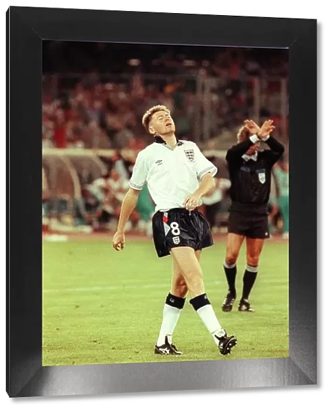 Chris Waddle misses a penalty shoot out in world cup 1990 during England v Germany