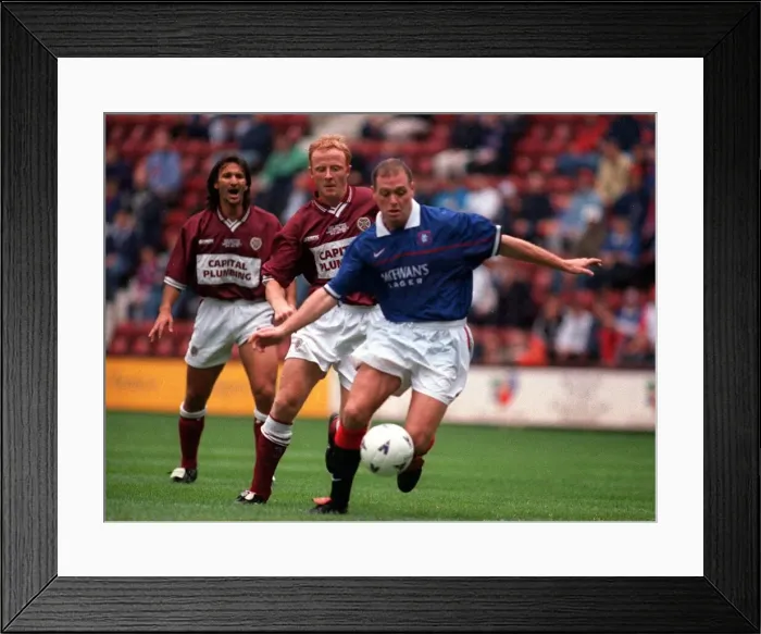 Framed Print : Hearts versus rangers dave mcpherson testimonial 1997 Testimonial friendly match Framed Print : Hearts versus rangers dave mcpherson testimonial 1997 Testimonial friendly match