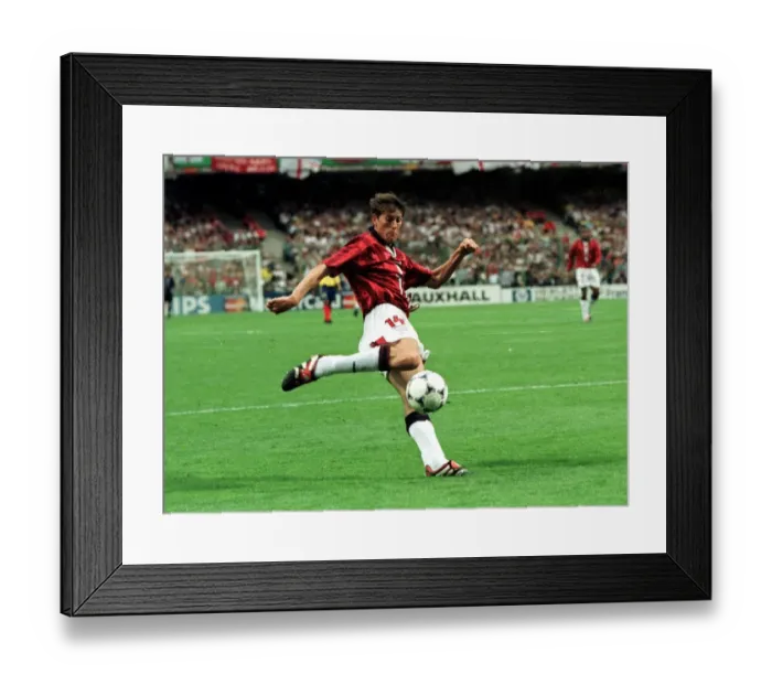 Framed Print : Darren Anderton scores first goal for England June 1998 Framed Print : Darren Anderton scores first goal for England June 1998