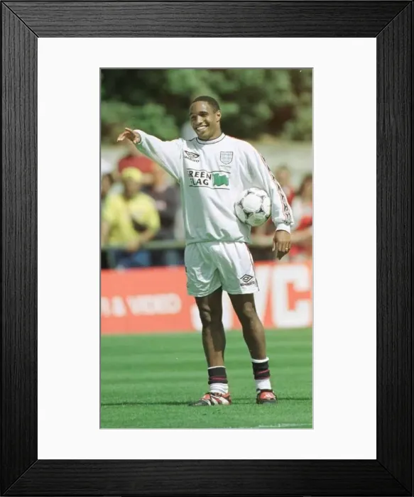 : Paul Ince at England training training session June 1998 as he prepares for : Paul Ince at England training training session June 1998 as he prepares for