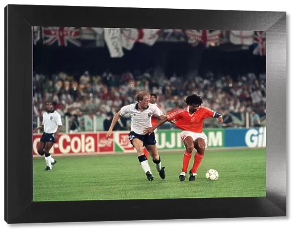 World cup 1990 Group F England 0 Holland 0 Mark Wright pulling