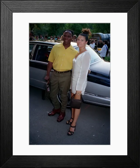Framed Print : Chris Eubank Boxing June 98 Boxer arriving with wife Karen at the Imperial war Framed Print : Chris Eubank Boxing June 98 Boxer arriving with wife Karen at the Imperial war