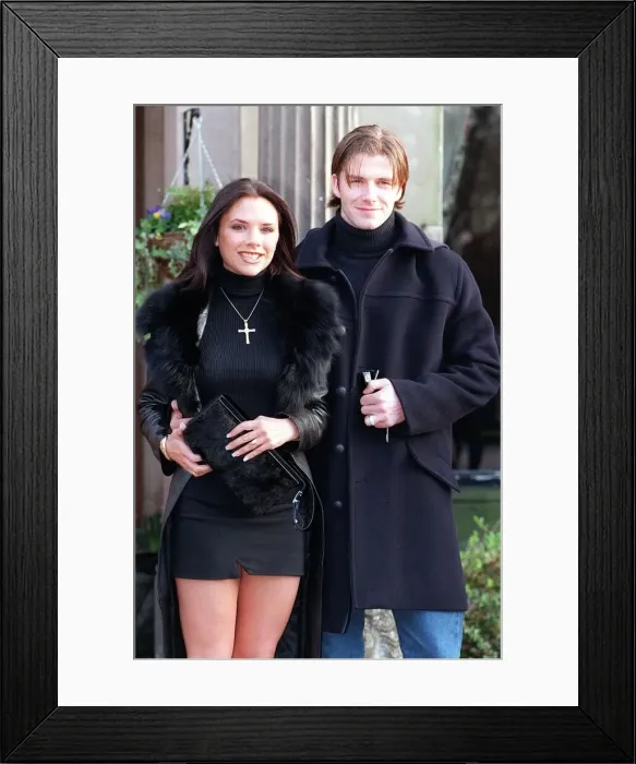 Framed Print : Victoria Adams ('Posh Spice') and David Beckham Framed Print : Victoria Adams ('Posh Spice') and David Beckham