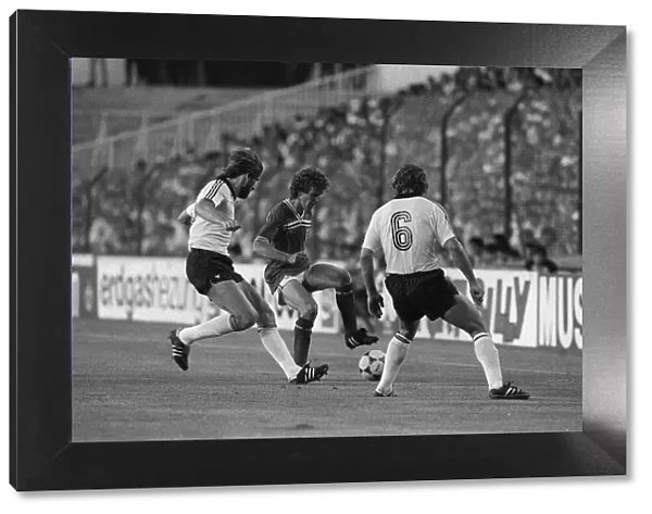Graham Rix controls the ball during world cup 1982 England 0 Germany 0