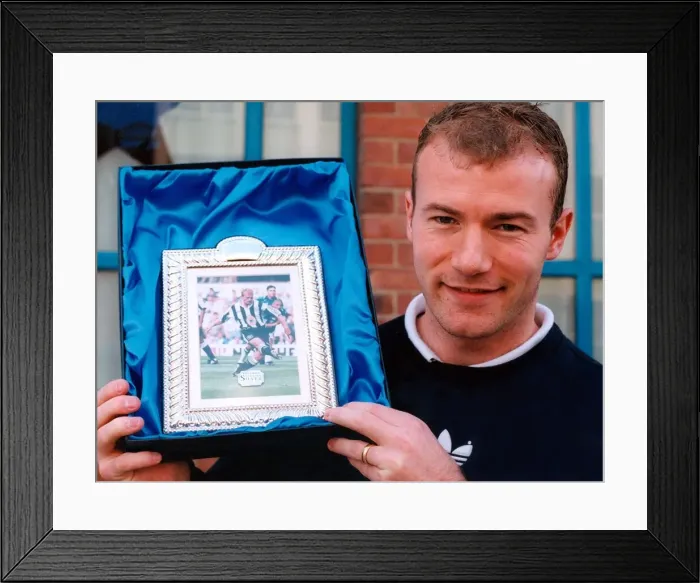Framed Print : Alan Shearer who won player and goal of the month Framed Print : Alan Shearer who won player and goal of the month