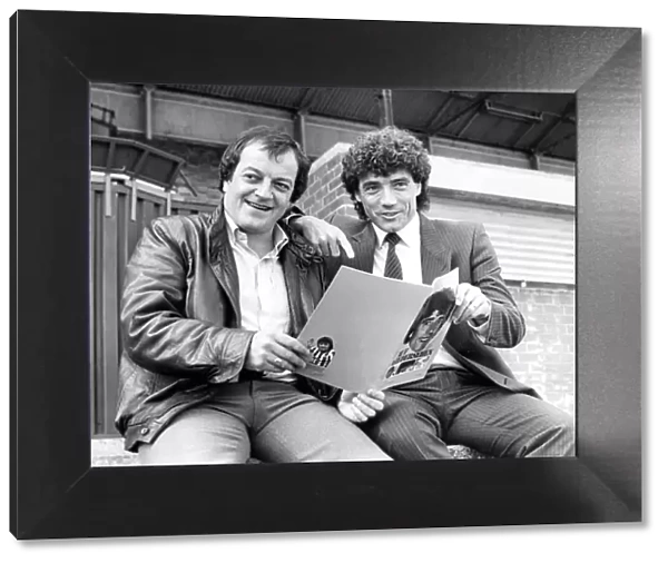 Kevin Keegan (right) with North East actor Tim Healy Circa 1983