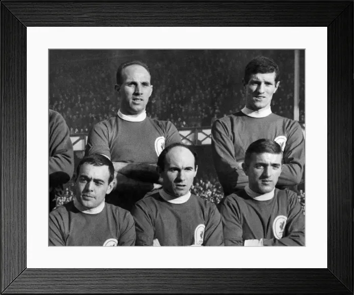 Framed Print : Liverpool players standing left to right Ronnie Moran and Billy Stevenson Sitting Framed Print : Liverpool players standing left to right Ronnie Moran and Billy Stevenson Sitting