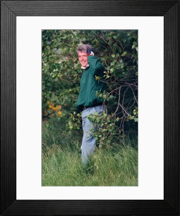 Framed Print : Kevin Keegan playing golf at the city of Newcastle Golf Club Framed Print : Kevin Keegan playing golf at the city of Newcastle Golf Club