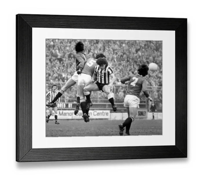 Framed Print : Newcastle skipper Kevin Keegan fights for the ball during the 1983- 1984 season