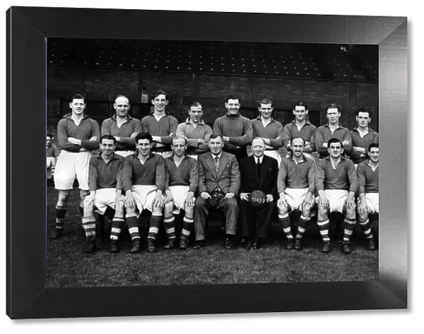 Liverpool F. C. Players who have played in the first team in 1948. Back row left to right