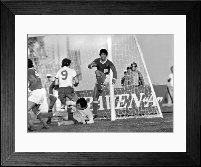 Framed Print : European Championship Qualifying match in Limassol Cyprus 0 v England 1