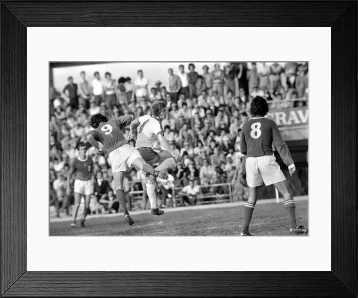 Framed Print : European Championship Qualifying match in Limassol Cyprus 0 v England 1